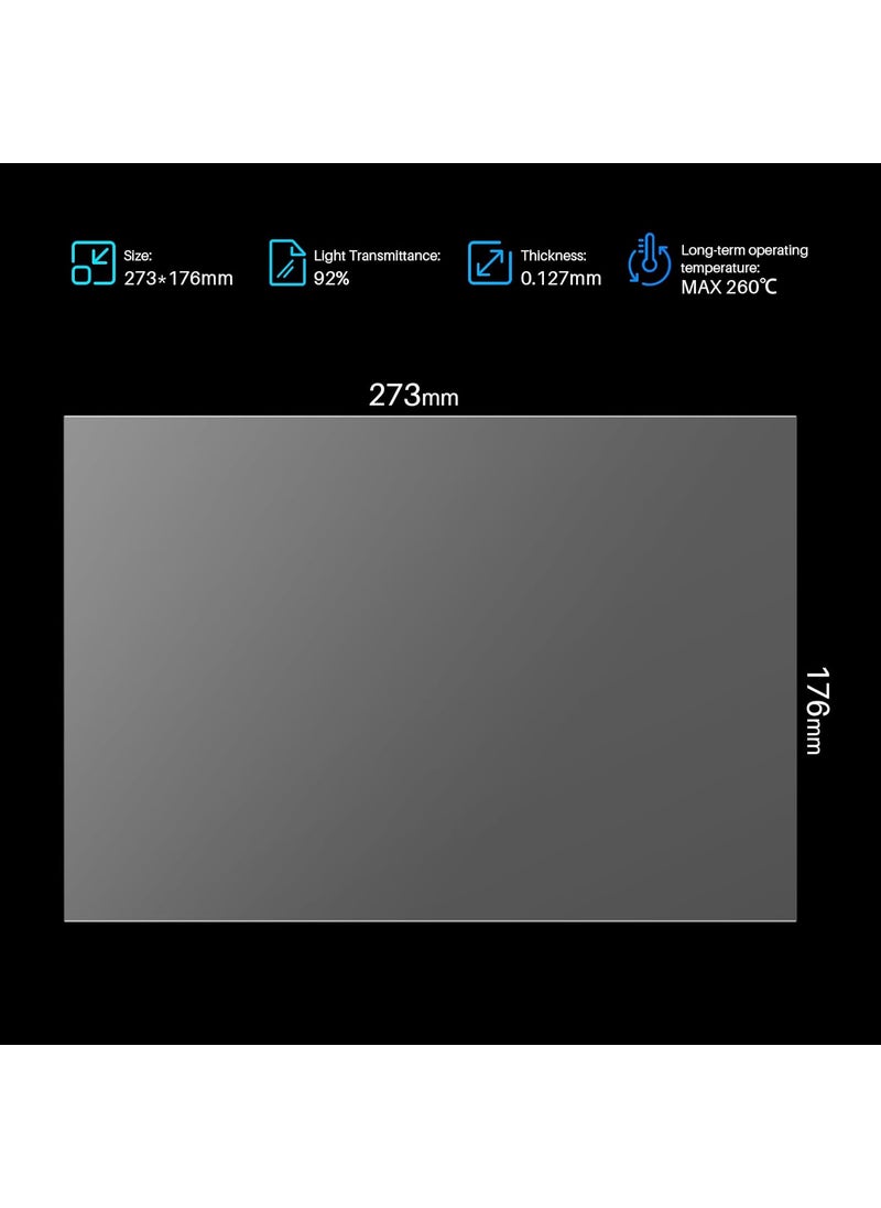 ELEGOO ELEGOO PFA Release Liner Film 3PCS for Saturn 8k Saturn 2 Saturn 3 Saturn 4 Saturn 4 Ultra Resin 3D Printer 273  176mm 0127mm Thickness  - Image 2