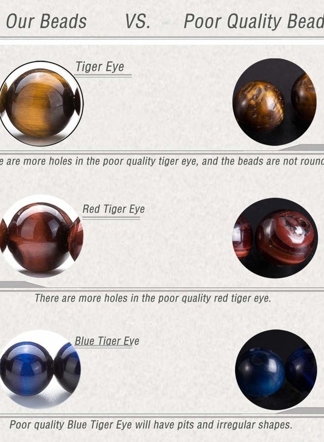 Hamoery Men Women 8mm Natural Stone Lava Rock Diffuser Bracelet Elastic Yoga Agate Beads Bracelet Bangle - Image 5
