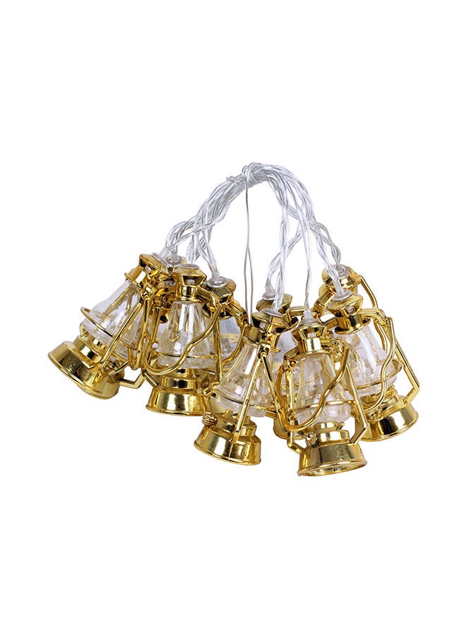NIBEMINENT - 10 LEDs Egg Shape String Fairy Lights Gold 5.41feet - Image 1