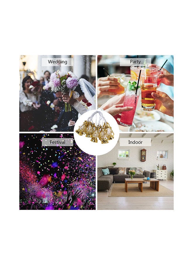 NIBEMINENT - 10 LEDs Egg Shape String Fairy Lights Gold 5.41feet - Image 1
