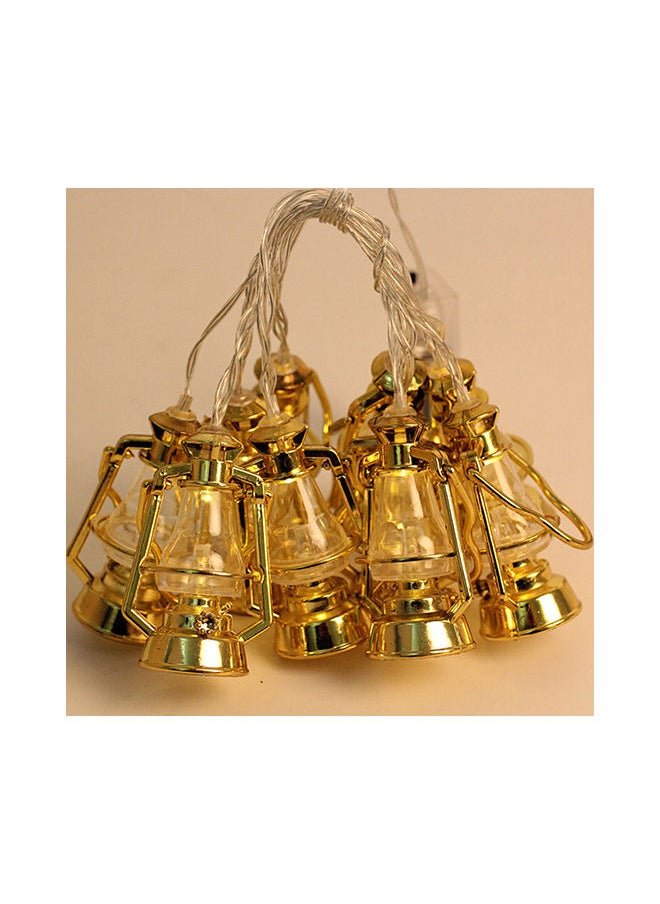 NIBEMINENT - 10 LEDs Egg Shape String Fairy Lights Gold 5.41feet - Image 1