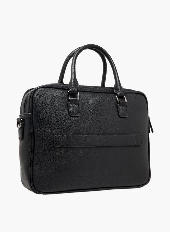 دوتشيني حقيبة لاب توب رجالي سادة - Image 4