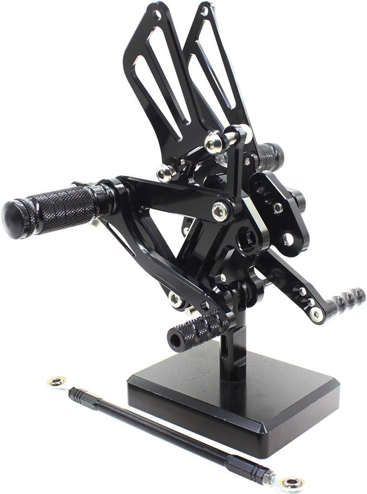 Krace Rearsets Fit For Kawasaki Ninja ZX6R ZX9R 1999-2002,ZZR600 2005-2008 Foot Pegs Rear Set Footrests Brake Shift Pedals Fully Adjustable Foot Boards - Image 1
