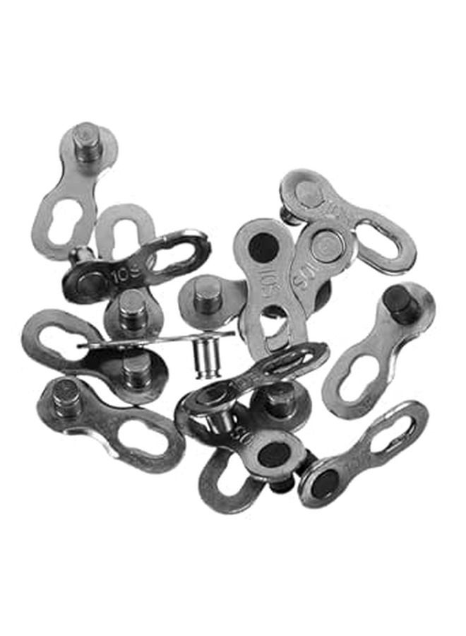 8 Pcs Alloy Bike Chain Connecting Buckles Replacement Links for 10 Speed Road Off Road Bikes - Image 1