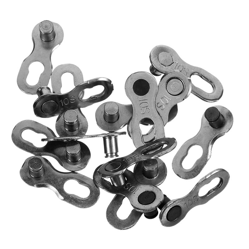 8 Pcs Alloy Bike Chain Connecting Buckles Replacement Links for 10 Speed Road Off Road Bikes - Image 2