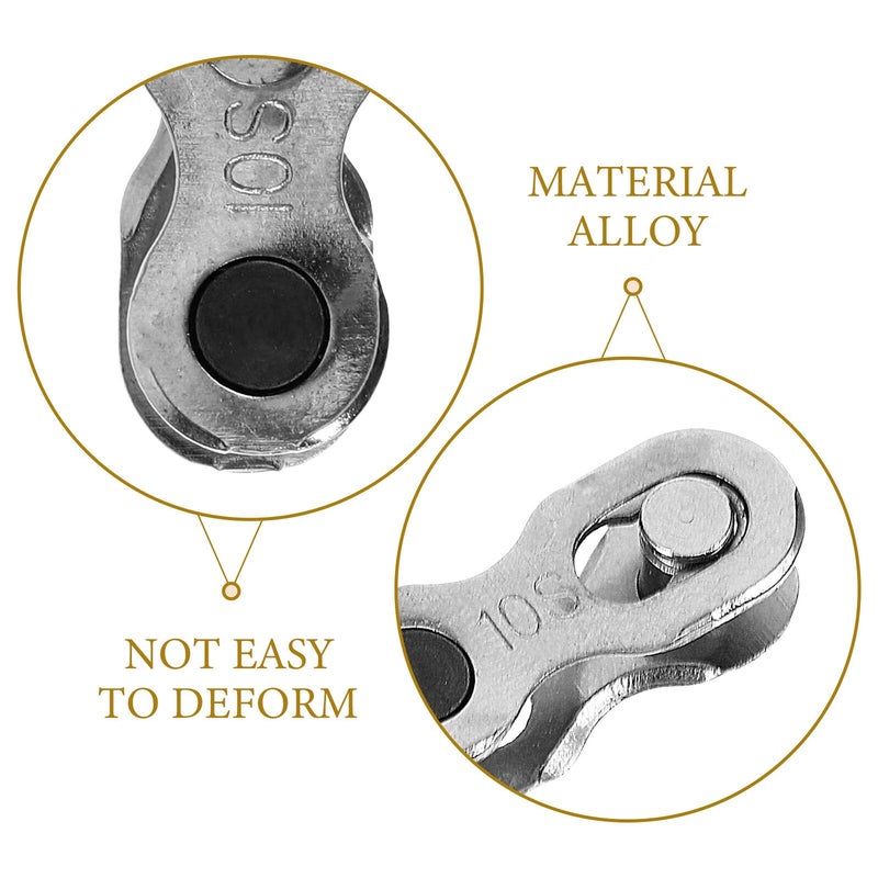 8 Pcs Alloy Bike Chain Connecting Buckles Replacement Links for 10 Speed Road Off Road Bikes - Image 4