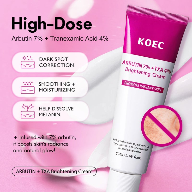 Koec Arbutin Txa Moisturizing Cream Tk Popular Arbutin 7%+Txa 4% Cream - Image 3