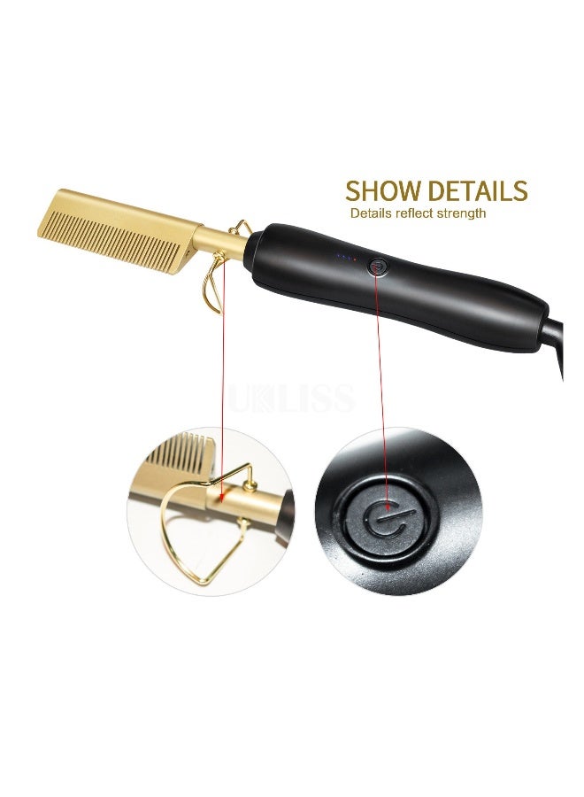 Beauenty Comb two-in-one curling iron electrical appliances straight two/pink - Image 2