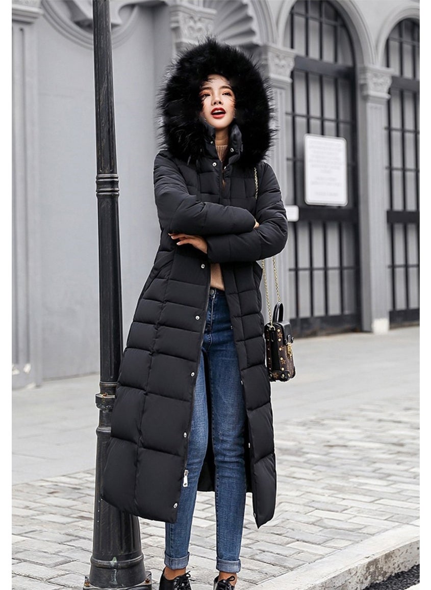 Barbora Daily Winter Full Length Women's Puffer Coat BT180BLACK22  - Image 3