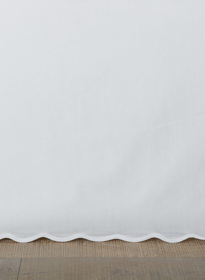 Stone Cottage - Queen Bedskirt, Cotton Tailored Bedskirt with Split Corners, Oeko-Tex Certified (Solid White) - Image 4