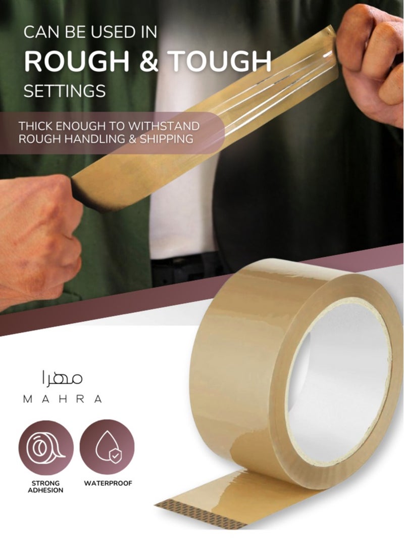 Generic Set of 3 | Brown Tape for Packaging | Sturdy, Long-lasting Adhesive for Box Sealing, Shipping, Relocation & Storage | Heavy-Duty, Dependable Brown Tape for Cartons & Packages | 2 Inches x 30 Yards  - Image 3