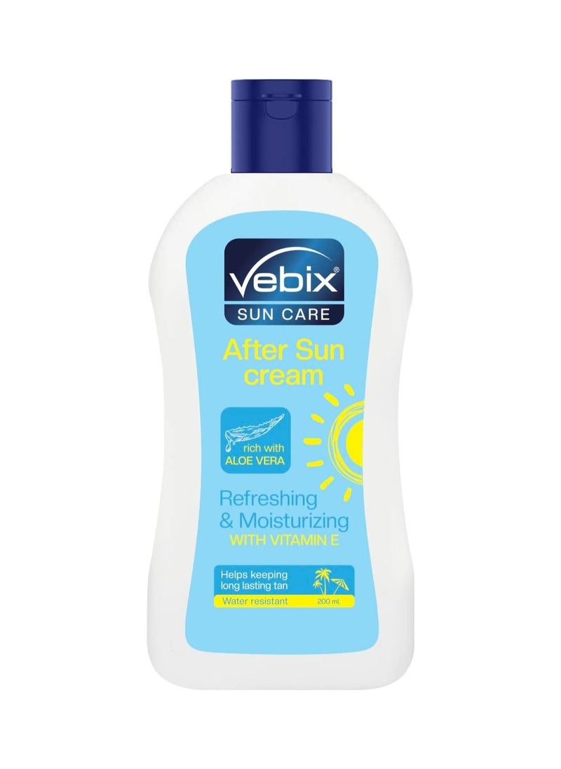 Vebix - After Sun lotion cream with aloe vera - 200ml - Image 1