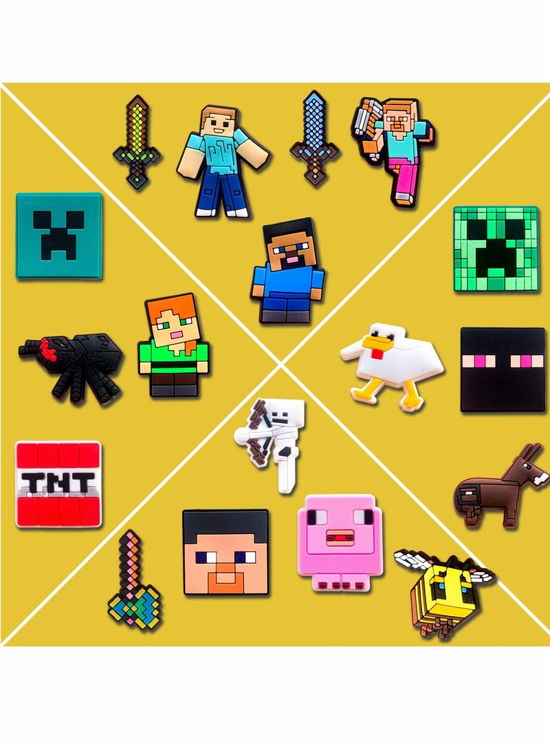 Colorful Charms for Crocs and Sandals, Fun Shoe Accessories for Kids and Adults, Perfect Party Favors and Gifts, 13 Pieces Set - Image 3