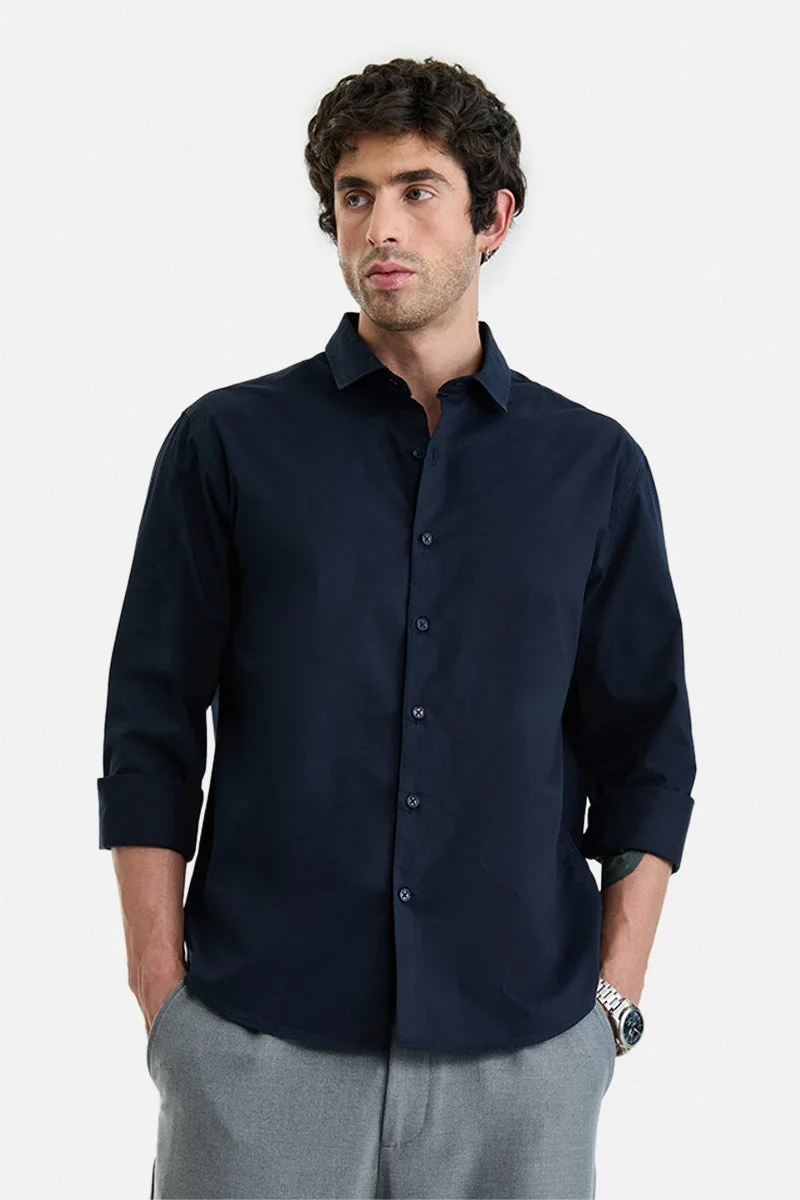 سنيتش Regular Fit 100% Cotton Shirt