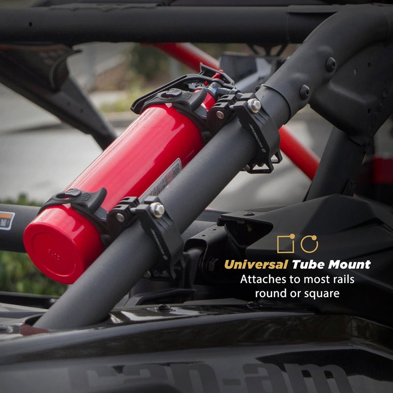 Scosche PSM11004 TerraClamp Heavy Duty Fire Extinguisher and BoomBottle Universal Vehicle Mount, Large (Pack of 2) - Image 3