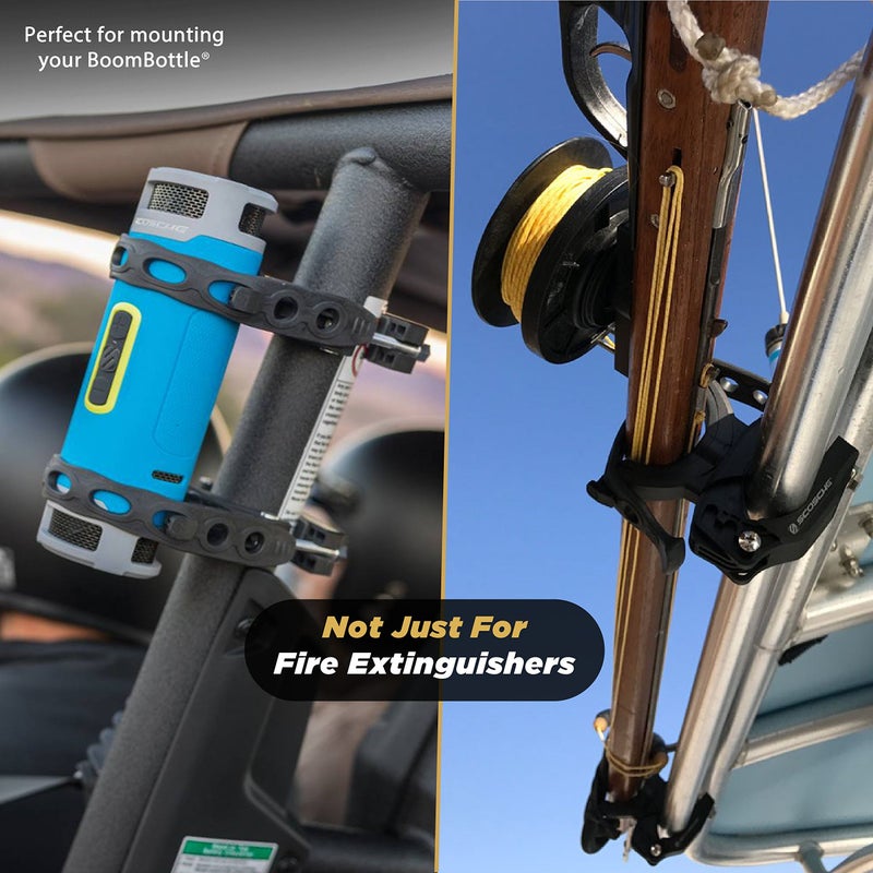 Scosche PSM11004 TerraClamp Heavy Duty Fire Extinguisher and BoomBottle Universal Vehicle Mount, Large (Pack of 2) - Image 5
