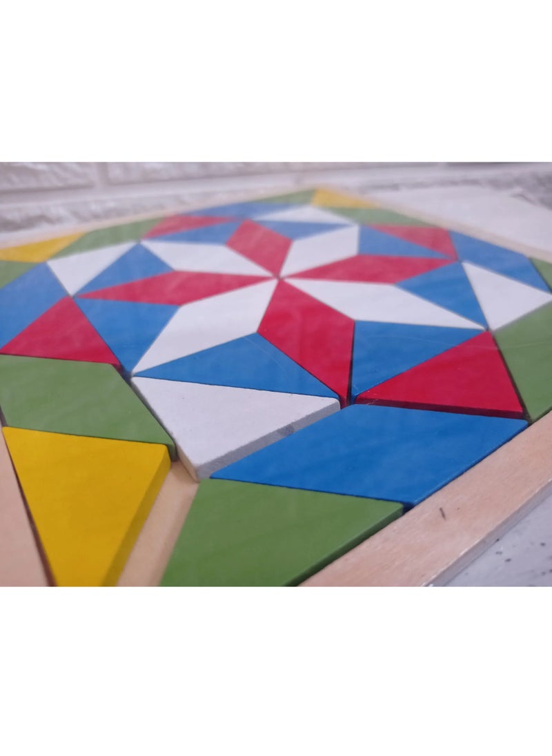 Mosaic square from Al Safwa - for creating shapes - an interactive and entertaining game for children