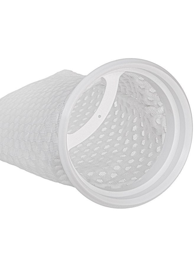 TOPZEA TOPZEA 10 Pack 4 Inch Ring Filter Socks 150 Micorn, 3D Honeycomb Aquarium Filter Bag for Saltwater Freshwater Fish Tank, Ponds, Use in Sumps/Overflows, Aquarium Filter Accessory, 9.8 Inch Long  - Image 4
