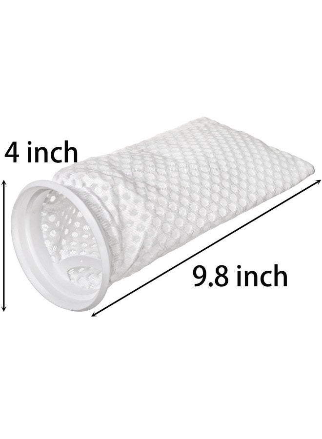 TOPZEA TOPZEA 10 Pack 4 Inch Ring Filter Socks 150 Micorn, 3D Honeycomb Aquarium Filter Bag for Saltwater Freshwater Fish Tank, Ponds, Use in Sumps/Overflows, Aquarium Filter Accessory, 9.8 Inch Long  - Image 2