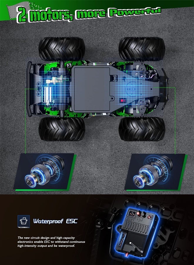 Remote Control Professional RCcar toys for Boy High-Speed Off-Road Bigfoot Climbing Remote Control Toy Car For Ages 8+ Years - Image 4