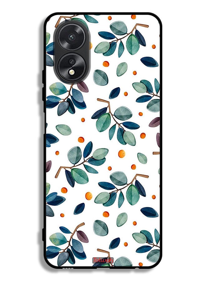 Tolwak Oppo A38 Protective Case Cover Leaves - Image 1