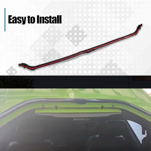 KMBNTU Hard Top Roof Seal Front Header Weatherstrip Seal Fit for Jeep Wrangler JKU 2011-2018 Replace 68088040AA 68088040AB - Image 4