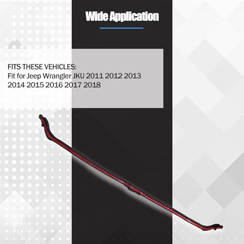 KMBNTU Hard Top Roof Seal Front Header Weatherstrip Seal Fit for Jeep Wrangler JKU 2011-2018 Replace 68088040AA 68088040AB - Image 3