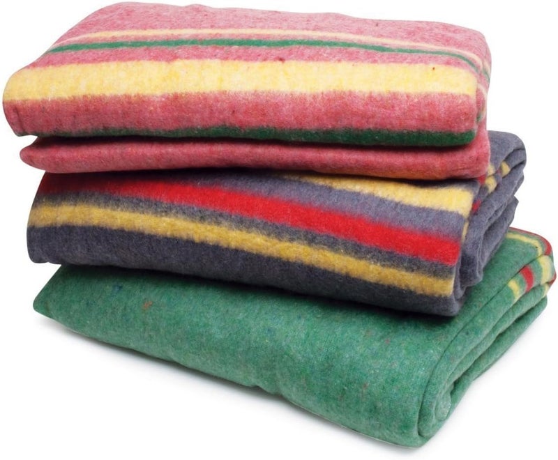 RoadPro Roadpro RPAPB1 85 x 62 Assorted Colors Travel Blanket 