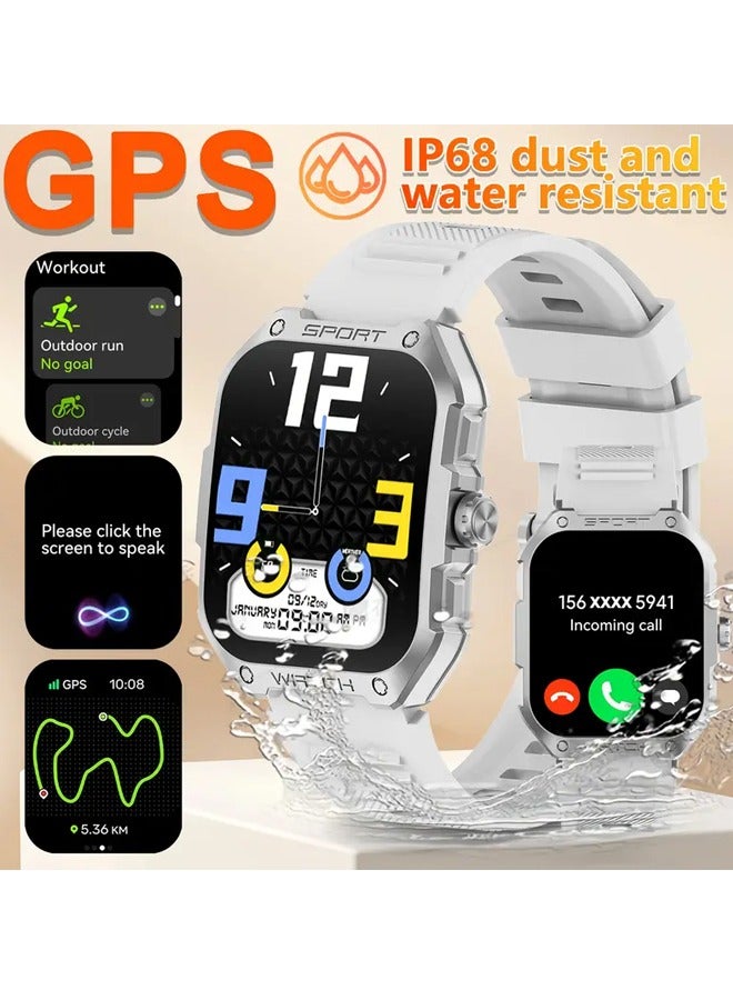 RollsTimi  New Men's Outdoor Sports Smart Watch, 1.83-inch HD High-Definition Full Touch Screen, IP68 Daily Sports Water Resistance, Bluetooth Call Answering/Making, Multiple Sports Modes, Sports and Sleep Monitoring, Model RT G18 - Image 1