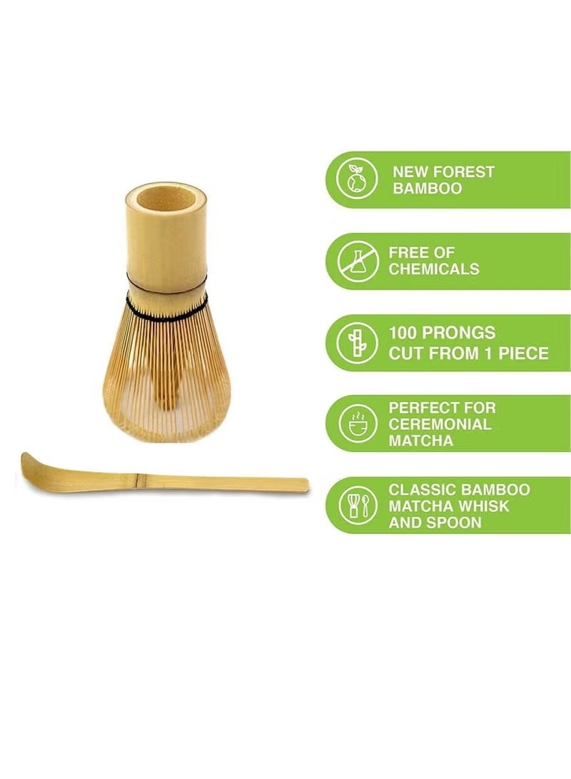 Satinior Japanese Tea Set, Traditional Matcha Tool Set, Matcha Ceremony Accessories, Matcha Blender, Blender, Tea Spoon - Image 4