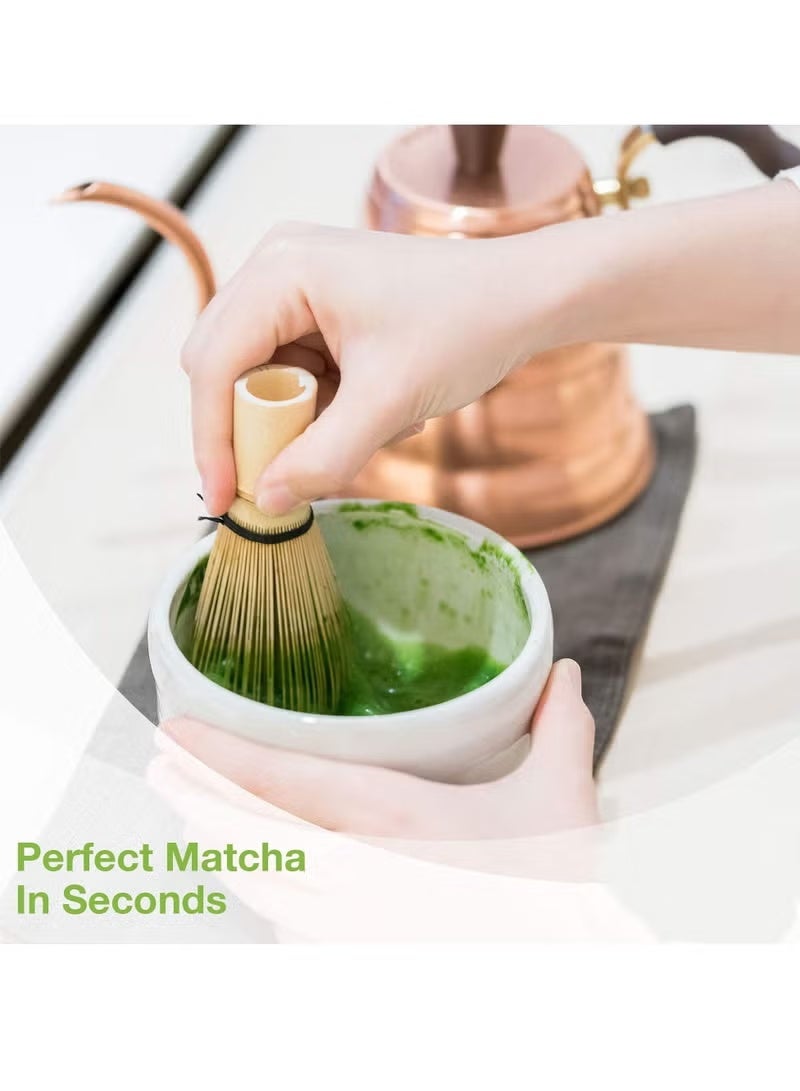 Satinior Japanese Tea Set, Traditional Matcha Tool Set, Matcha Ceremony Accessories, Matcha Blender, Blender, Tea Spoon - Image 5