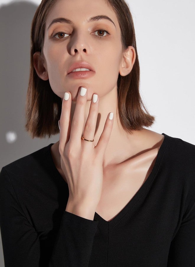 Greenpod 2mm 4mm 6mm Tungsten Wedding Bands Ring for Women Men Rose Gold Plated/Silver/24K Gold Plated/Black Polished Slim Engagement Promise Rings Comfort Fit Size 4-13, 6, Tungsten, tungsten - Image 3