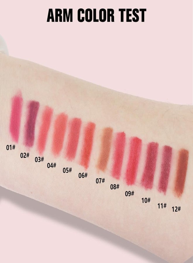 evpct 12Pcs Matte Waterproof Lip Liner Crayon Pencils Set Packs for Shaping & Sculpting Lips, Nude Pink Chestnut Maroon Dark Taupe Brown Plum Purple Deep Red Creamy Lipstick and Lip Liner Set - Image 5