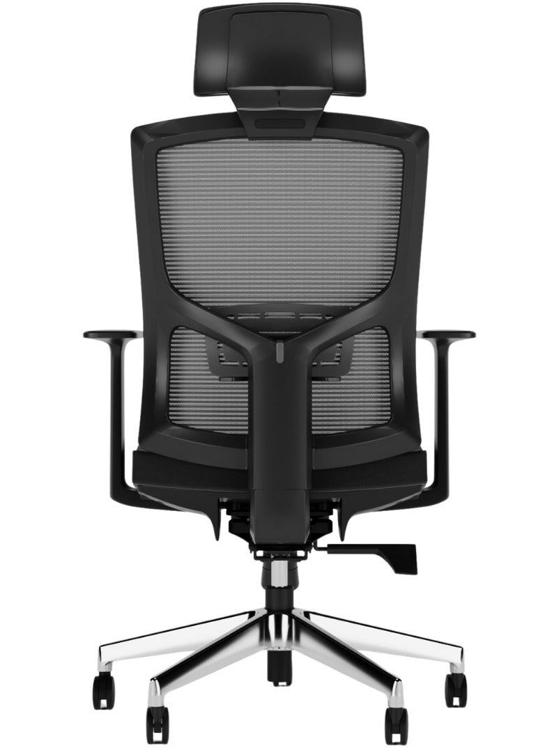 WORKSPACE Home Office Newman Chair Black Stylish Ergonomic Executive Office Chair for a Comfortable Workspace - Image 5
