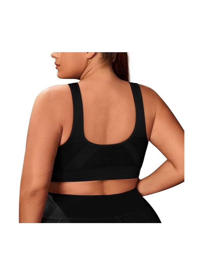 Women Sports Bra Comfortable Sleep Bras No Underwire Seamless Workout Yoga Bra of 3 Pack - Image 3