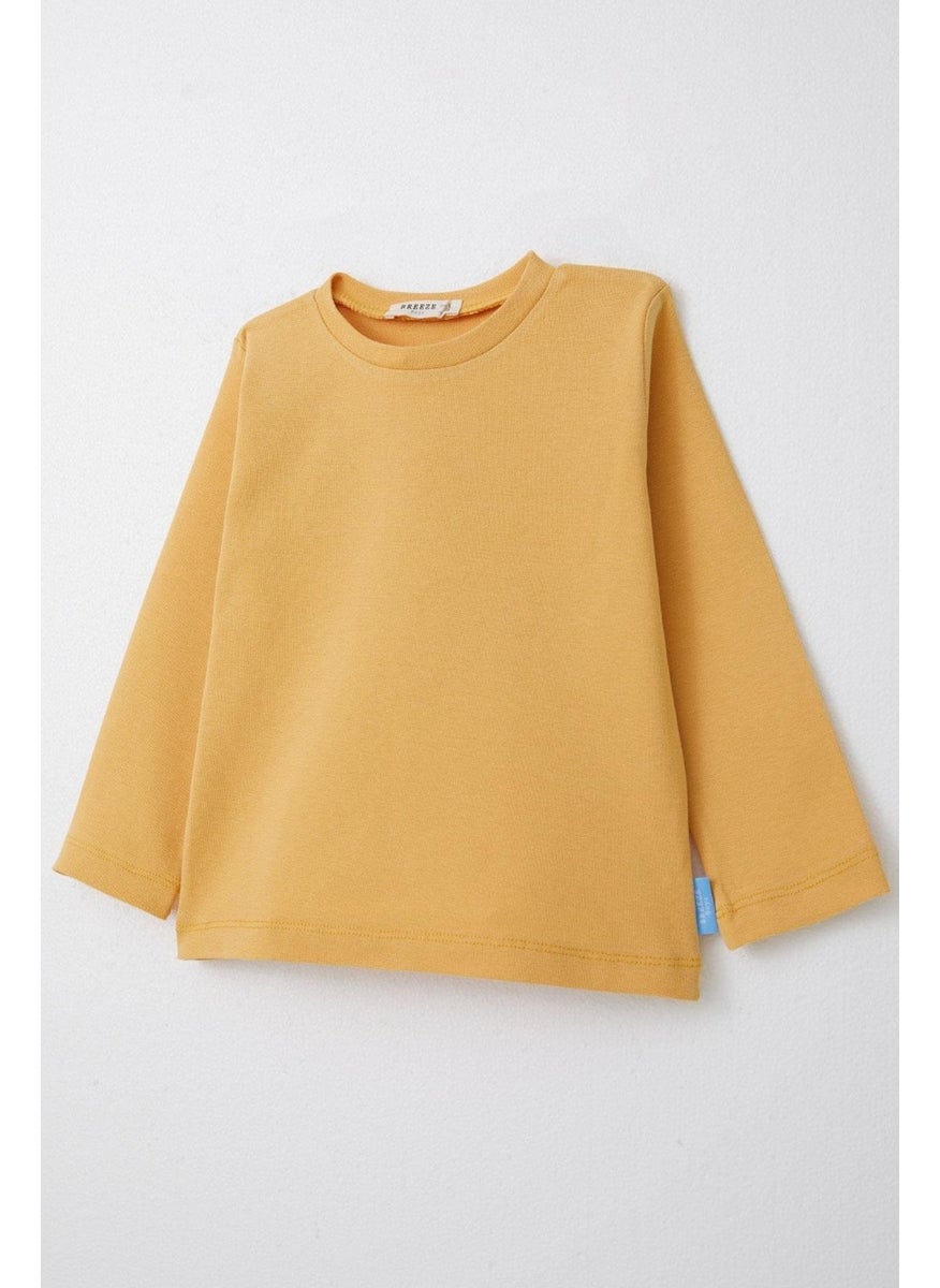 Boy Long Sleeve T-Shirt Basic 1-4 Years, Mustard Yellow - pzsku/Z9582A195BC5324D75BA4Z/45/_/1734358528/35de8f79-3e3a-47ea-b2e1-f0fe3cf2b31c