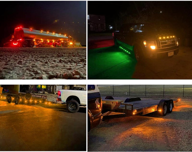 NBWDY 10pc 3/4" Mount Amber LED Bullet Marker Lights for Vehicles - Image 3
