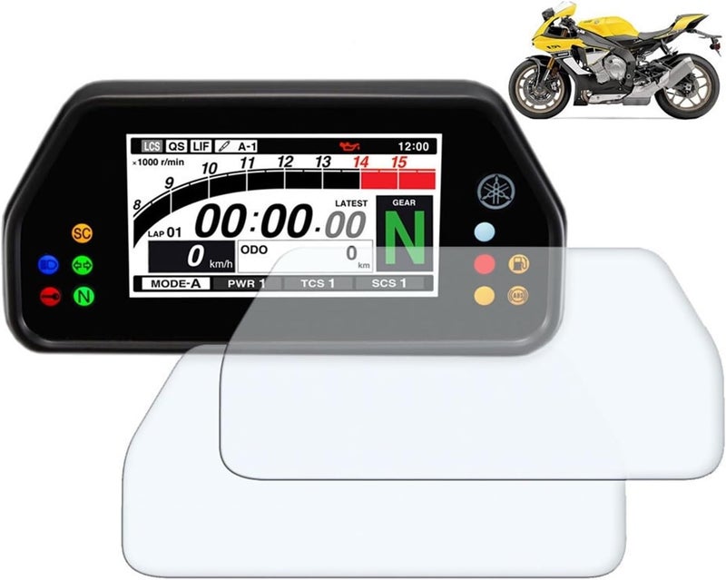 QASULER Motorcycle Dashboard Screen Protector - Image 1