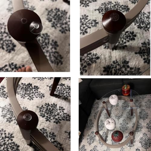 bnafes 18mm/0.7" Furniture Desk Glass Transparent Anti-Collision Suction Cups Sucker Hanger Pads for Glass Plastic Without Hooks, Pack of 10 - Image 4