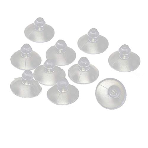 bnafes 18mm/0.7" Furniture Desk Glass Transparent Anti-Collision Suction Cups Sucker Hanger Pads for Glass Plastic Without Hooks, Pack of 10 - Image 5
