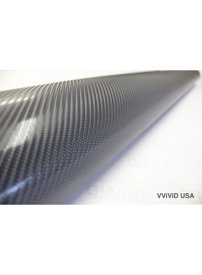 VVIVID - Meteorite Dark Grey True R Carbon Fiber Vinyl Wrap Roll with Air Release Technology (1ft x 5ft) - Image 4
