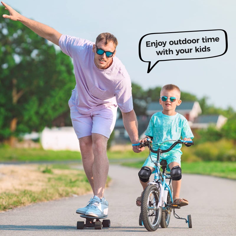 BOSONER Kids/Youth Knee Pad Elbow Pads for Roller Skates Cycling BMX Bike Skateboard Inline Rollerblading, Skating Skatings Scooter Riding Sports - Image 5