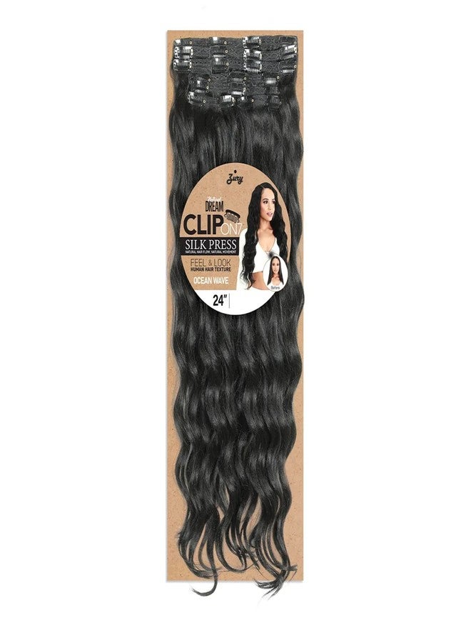 Zury Royal Weave Natural Dream Clip On 7Pcs Ocean Wave 24" (NATURAL) - Image 2