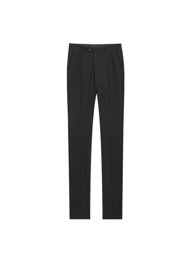 Hodo Men's Dress Pants Autumn Winter Warm Comfortable Slim Fit Business Fleece Lined Suit Pants