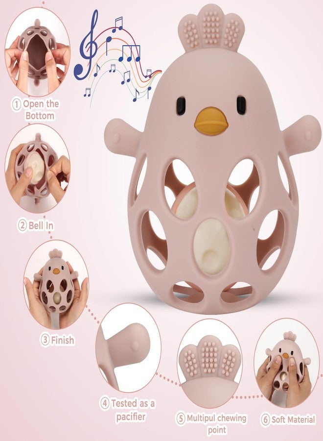 Venditer Baby Toy, 6 Months, Early Learning Toy for Babies, Baby Toy 1 Year Old Montessori Baby Games 0-6 Months Sensory Rattle 0 3 6 9 12 Months Girls Boys (Pink) - Image 2