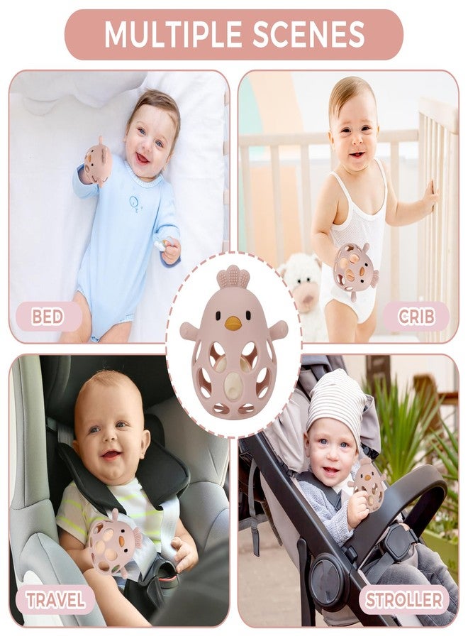 Venditer Baby Toy, 6 Months, Early Learning Toy for Babies, Baby Toy 1 Year Old Montessori Baby Games 0-6 Months Sensory Rattle 0 3 6 9 12 Months Girls Boys (Pink) - Image 4
