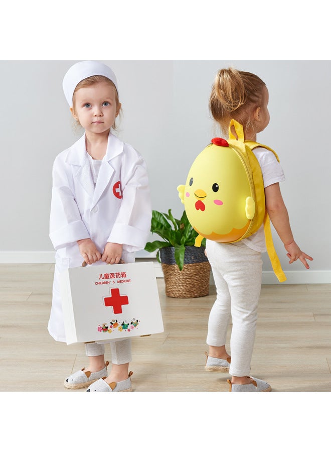 Little Doctor Role Play Stethoscope Doctor Toy Children's Schoolbag Medical Case Nurse Injection Simulation Play-House-Color:TL-bag Dentist Yellow - Image 5