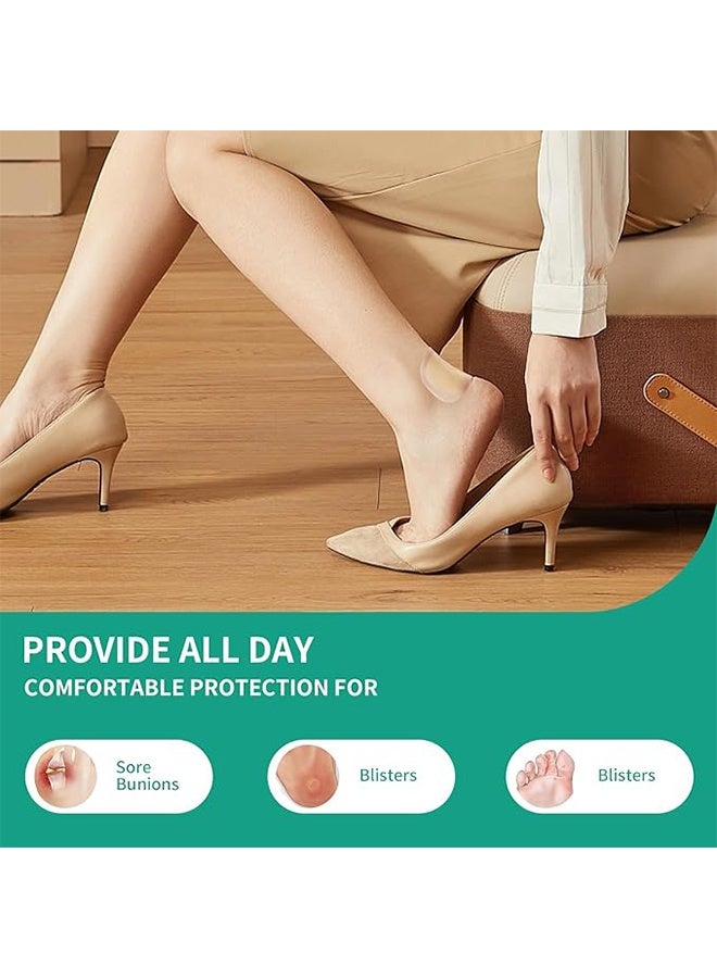 Gel Blister Bandages Blister Cushions - 24Pcs Water Resistant Hydrocolloid Bandages for Heel, Toe & Foot - Blister Pads for Prevention & Recovery - Image 4