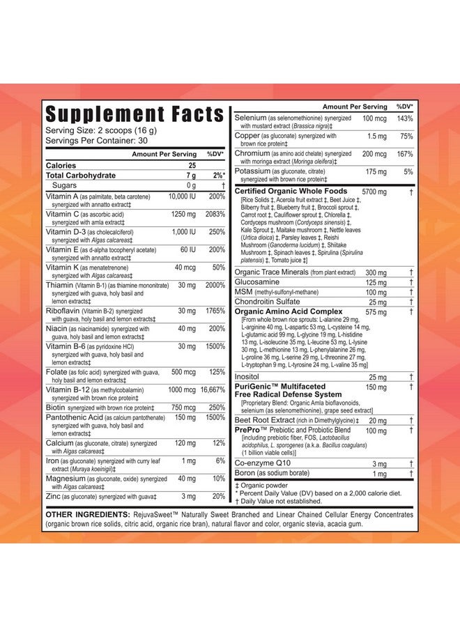 Youngevity Beyond Tangy Tangerine 2.0 Citrus Peach Fusion Multi-Vitamin & Mineral Complex - Made with Natural & Whole Foods | 8,000 ORAC - Image 2