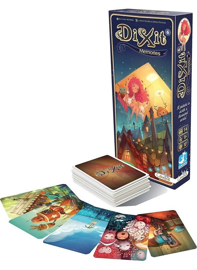 Libellud - Dixit Memories Board Game Expansion ; Storytelling Game For Kids And Adults ; Fun Family Board Game ; Creative Kids Game ; Ages 8 And Up ; 3 6 Players ; Average Playtime 30 Minutes ; Made By Libellud - Image 1